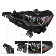 DURAFORCE Pair LED Headlights for Lexus IS250 IS350 2014-2016 Left & Right Headlamp