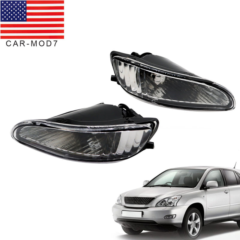 DURAFORCE Pair Front Fog Lights for 2004-2009 Lexus RX300 RX330 RX350 L+R Driving Lamps