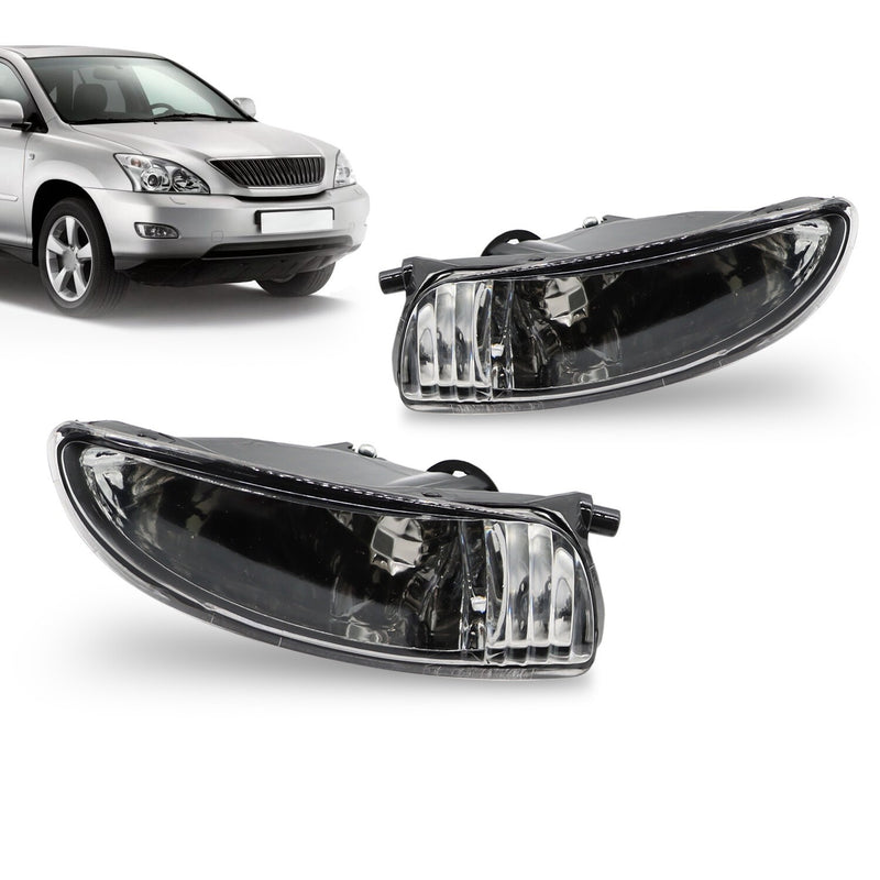 DURAFORCE Pair Front Fog Lights for 2004-2009 Lexus RX300 RX330 RX350 L+R Driving Lamps