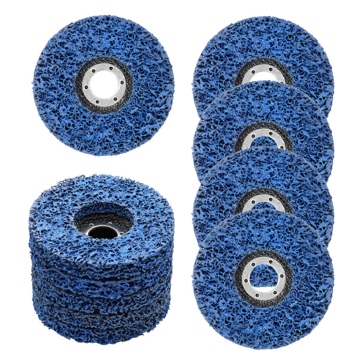 DURAFORCE 10 Pack 4.5"x7/8" Easy Strip Discs Paint Rust Removal Cleaning Pads Set of 10