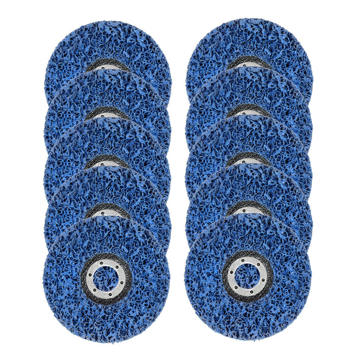 DURAFORCE 10 Pack 4.5"x7/8" Easy Strip Discs Paint Rust Removal Cleaning Pads Set of 10