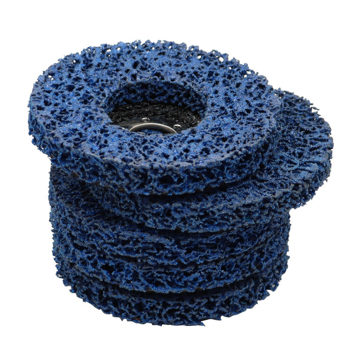 DURAFORCE 10 Pack 4.5"x7/8" Easy Strip Discs Paint Rust Removal Cleaning Pads Set of 10