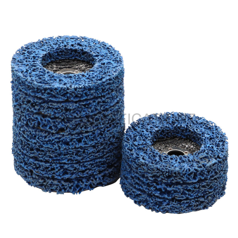 DURAFORCE 10 Pack 4" Poly Strip Disc Wheels Rust Paint Removal for Angle Grinder