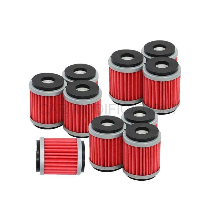 DURAFORCE 10pc Oil Filter Set for Yamaha YZ250 YZ250F YZ450F XT250 YBR250 WR250F WR450F