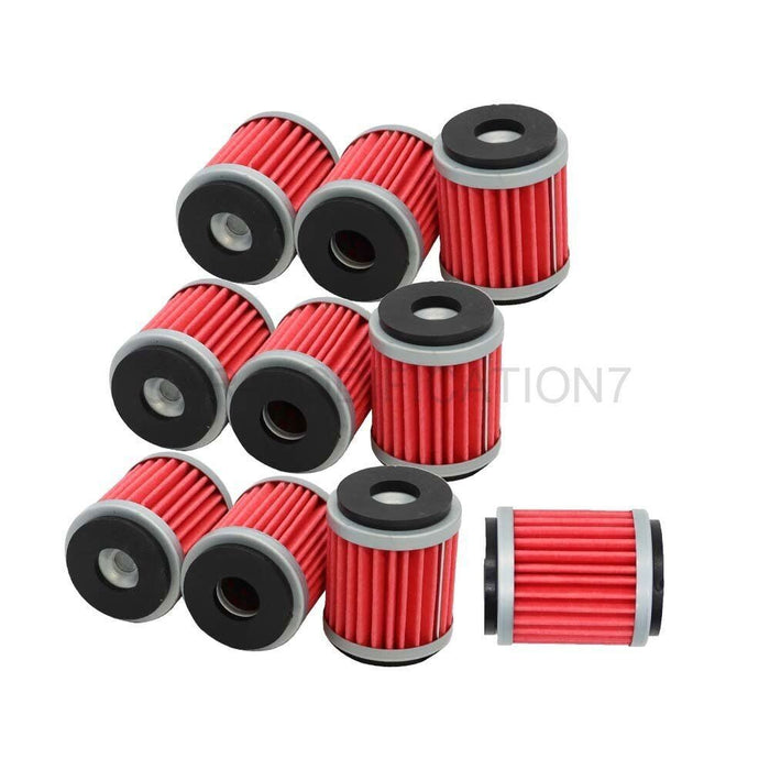 DURAFORCE 10pc Oil Filter Set for Yamaha YZ250 YZ250F YZ450F XT250 YBR250 WR250F WR450F