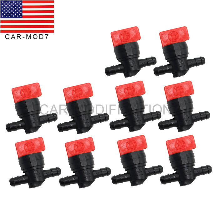 DURAFORCE 10Pcs 1/4" Fuel Shut-Off Valves In-Line Gas Petcock for Motorcycle Parts