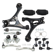 DURAFORCE 14" Lower Control Arms Ball Joint Sway Bar Tie Rod for 2006-2011 Honda Civic