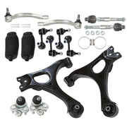 DURAFORCE 14" Lower Control Arms Ball Joint Sway Bar Tie Rod for 2006-2011 Honda Civic