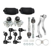 DURAFORCE 14" Lower Control Arms Ball Joint Sway Bar Tie Rod for 2006-2011 Honda Civic