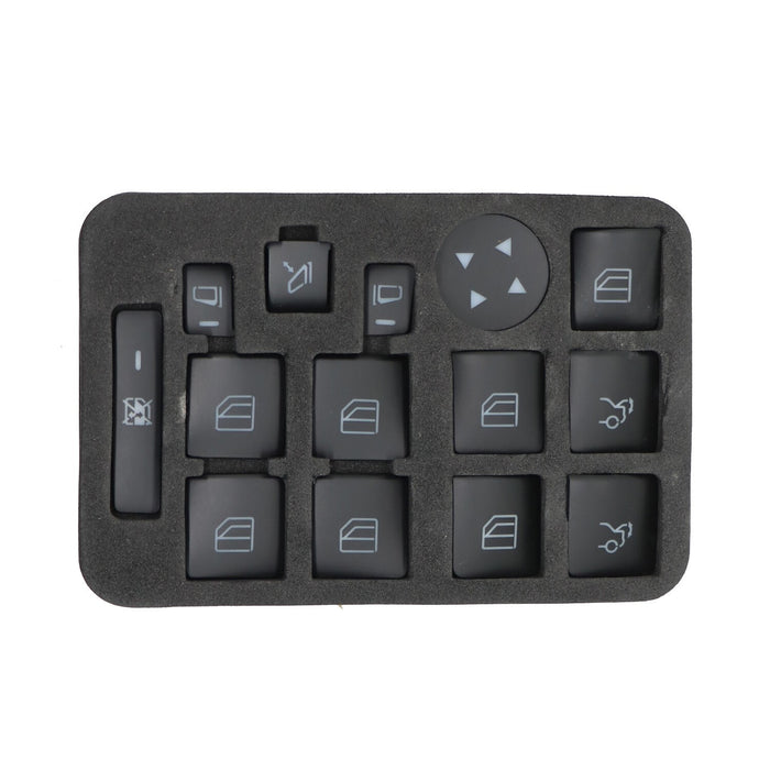 DURAFORCE 14X Car Door Armrest Window Switch Button Cover for Mercedes-Benz E350 08-19