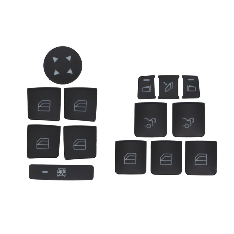 DURAFORCE 14X Car Door Armrest Window Switch Button Cover for Mercedes-Benz E350 08-19