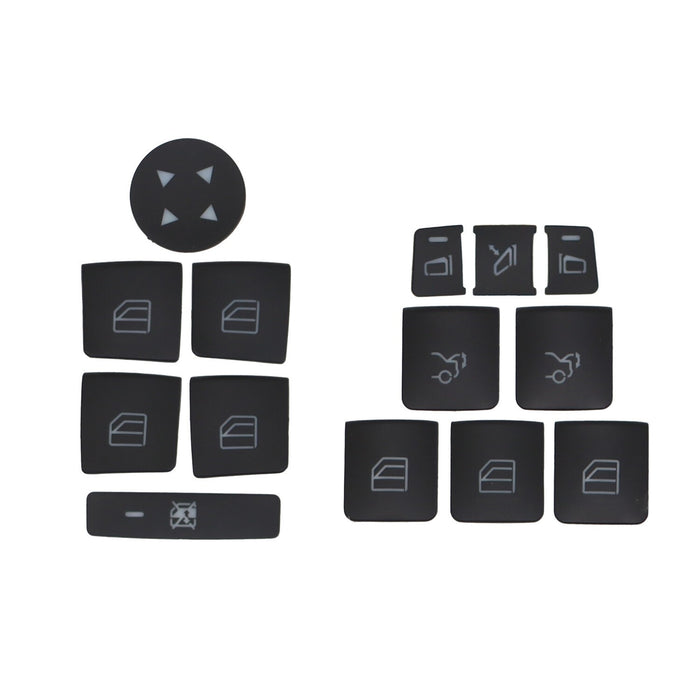 DURAFORCE 14X Car Door Armrest Window Switch Button Cover for Mercedes-Benz E350 08-19