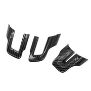 DURAFORCE Carbon Fiber Steering Wheel Cover Trim Accessories for Ford Mustang 2015+