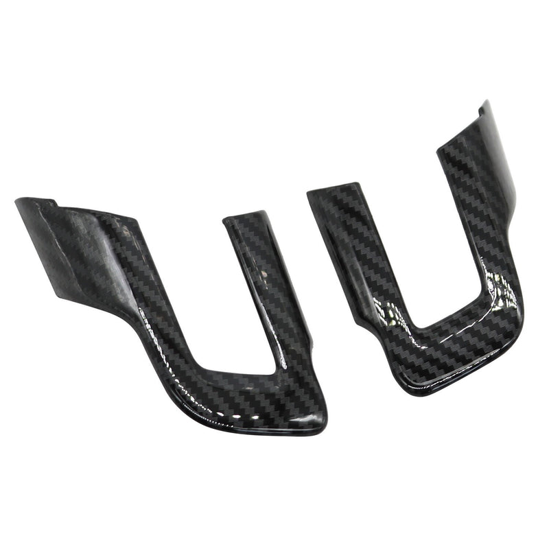 DURAFORCE Carbon Fiber Steering Wheel Cover Trim Accessories for Ford Mustang 2015+