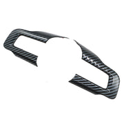 DURAFORCE Carbon Fiber Steering Wheel Cover Trim Accessories for Ford Mustang 2015+