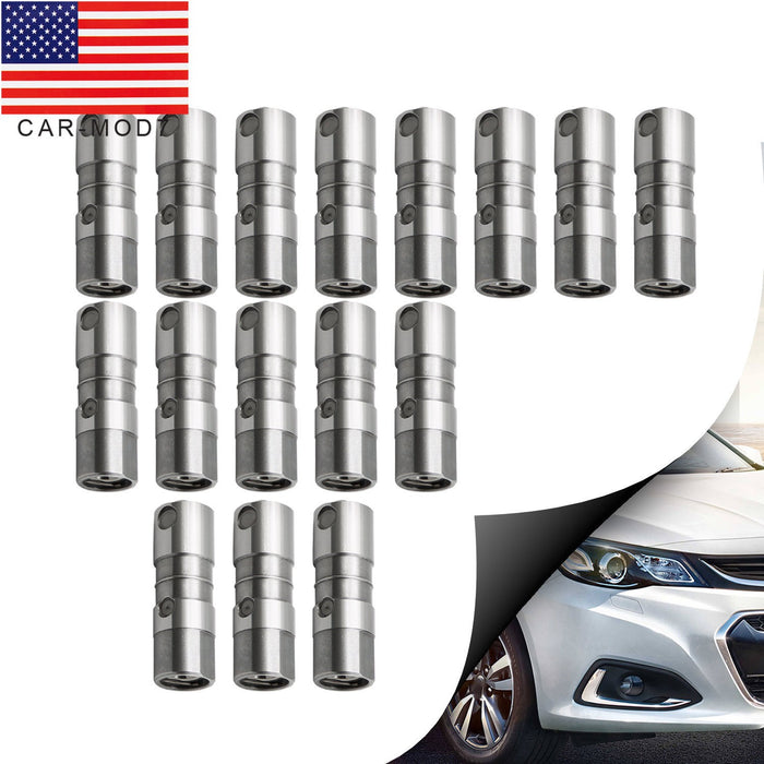 DURAFORCE 16pcs Hydraulic Roller Lifters for Chevy LS1 LS2 LS3 LS7 5.3 5.7 6.0 SBC