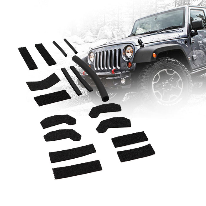 DURAFORCE 17PCS Jeep Wrangler JK 2007-2018 Hardtop Foam Headliner Seal Kit 68026937AB