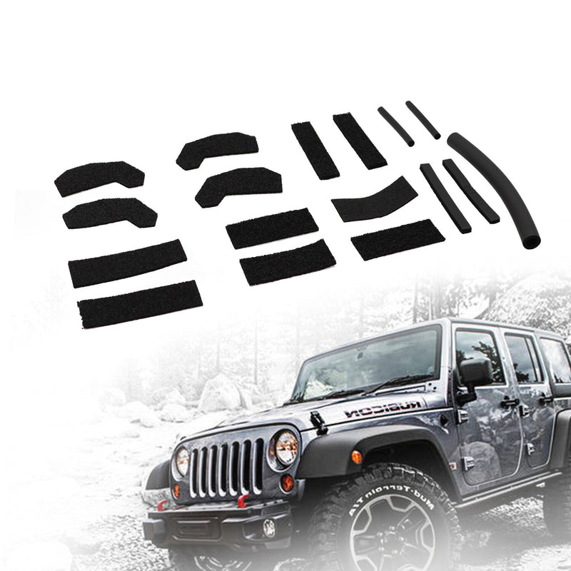 DURAFORCE 17PCS Jeep Wrangler JK 2007-2018 Hardtop Foam Headliner Seal Kit 68026937AB