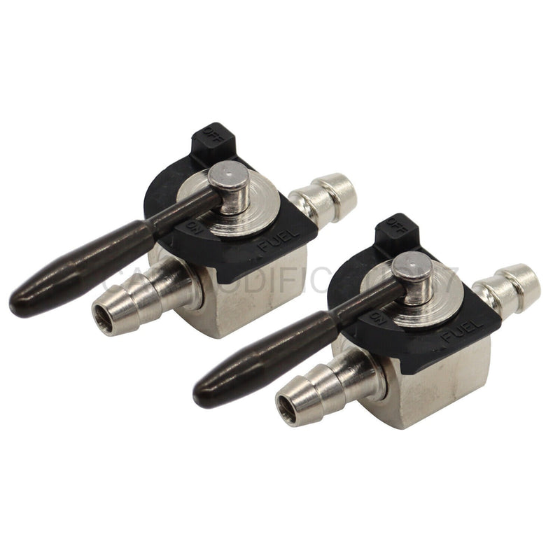DURAFORCE 2-Pack 1/4" Heavy Duty Steel Fuel Gas Shut-Off Valve In-Line Cut-Off Mower