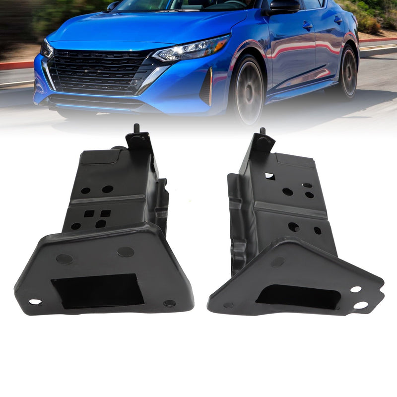 DURAFORCE 2 Pcs Front Bumper Bracket Set for 2013-2019 Nissan Sentra Left & Right Steel
