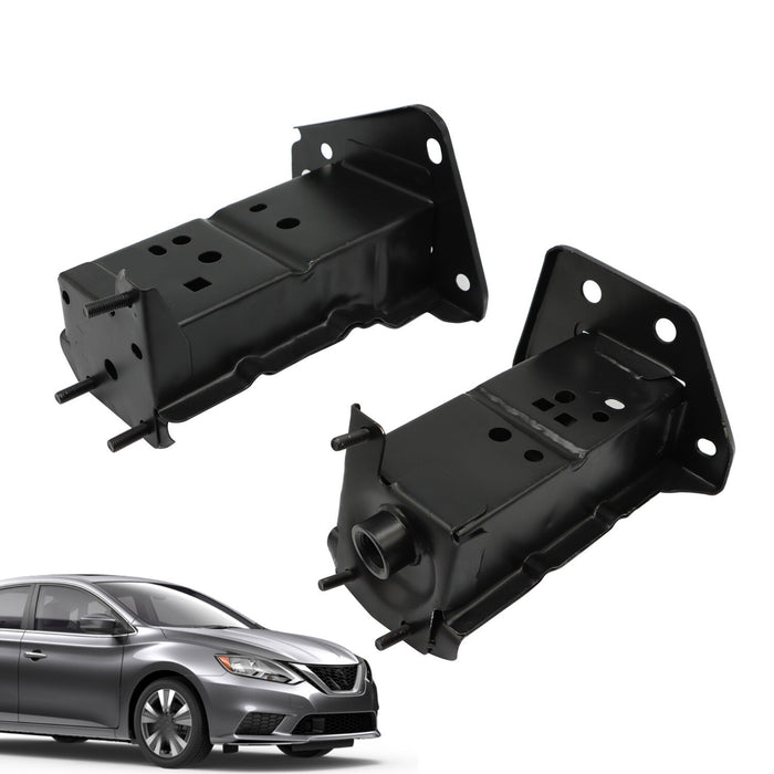 DURAFORCE 2 Pcs Front Bumper Bracket Set for 2013-2019 Nissan Sentra Left & Right Steel