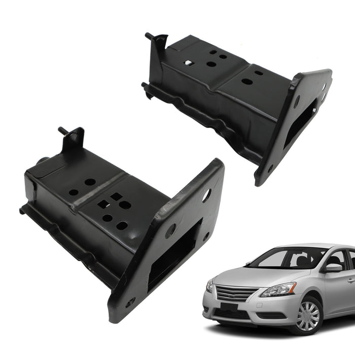 DURAFORCE 2 Pcs Front Bumper Bracket Set for 2013-2019 Nissan Sentra Left & Right Steel