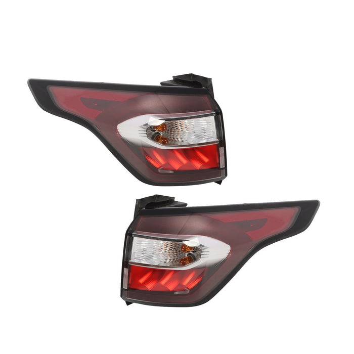 DURAFORCE 2 PCS 2017-2019 Ford Escape Kuga Halogen Left & Right Brake Tail Lights