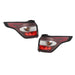DURAFORCE 2 PCS 2017-2019 Ford Escape Kuga Halogen Left & Right Brake Tail Lights