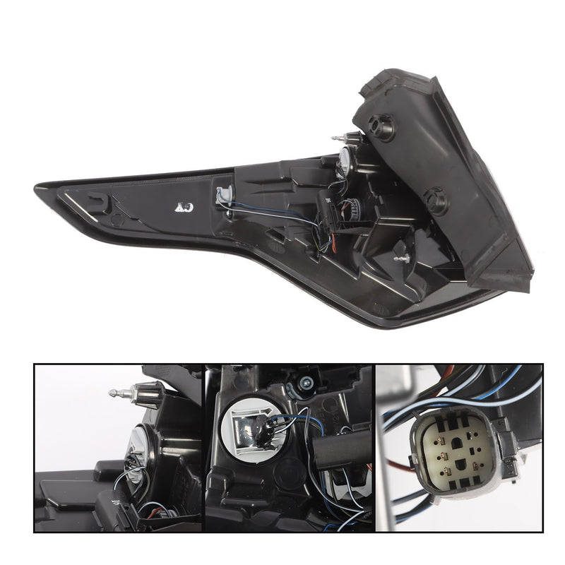 DURAFORCE 2 PCS 2017-2019 Ford Escape Kuga Halogen Left & Right Brake Tail Lights