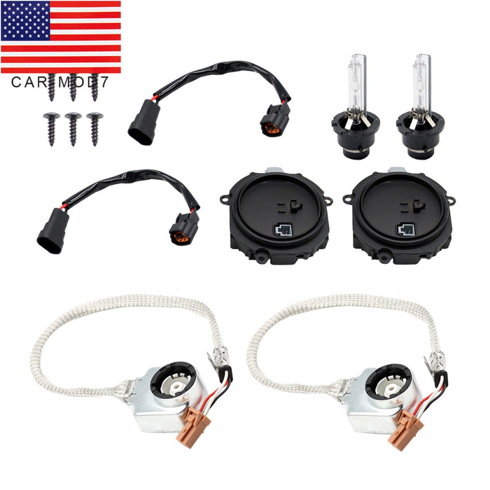 DURAFORCE 2 Set Xenon HID D2S Ballast Igniter Bulb Kit for 07-15 Infiniti G35 G37 Q40 Q50