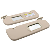 DURAFORCE 2x Beige Sun Visor w/Mirror Right & Left Hyundai Elantra MD 2011-2015
