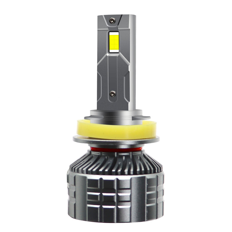 DURAFORCE H11 LED Headlight Kit 6000K White High Low Beam Bulbs 2-Sides