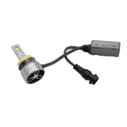 DURAFORCE H11 LED Headlight Kit 6000K White High Low Beam Bulbs 2-Sides