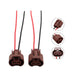 DURAFORCE 2x 9006 HB4 Female Wire Pigtail Headlight Low Beam Socket Harness Plug