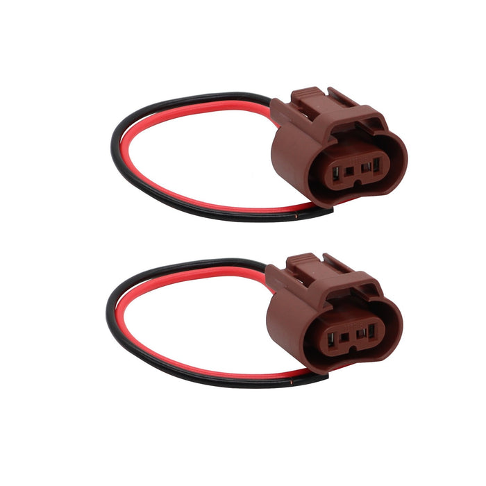 DURAFORCE 2x 9006 HB4 Female Wire Pigtail Headlight Low Beam Socket Harness Plug