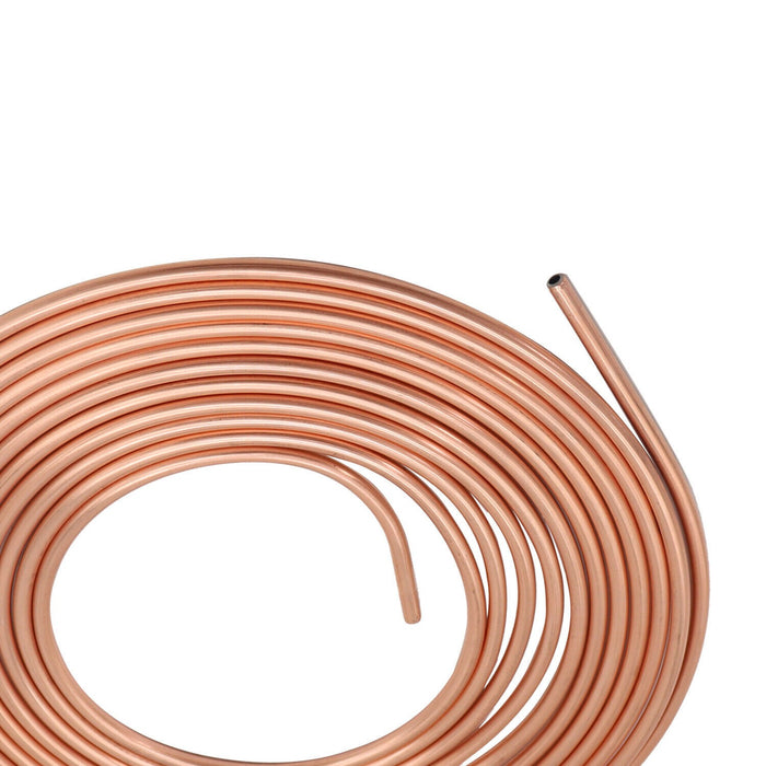 DURAFORCE 2× New Copper Brake Line Tubing Kit 1/4" OD 25ft Coil with 32 Fittings