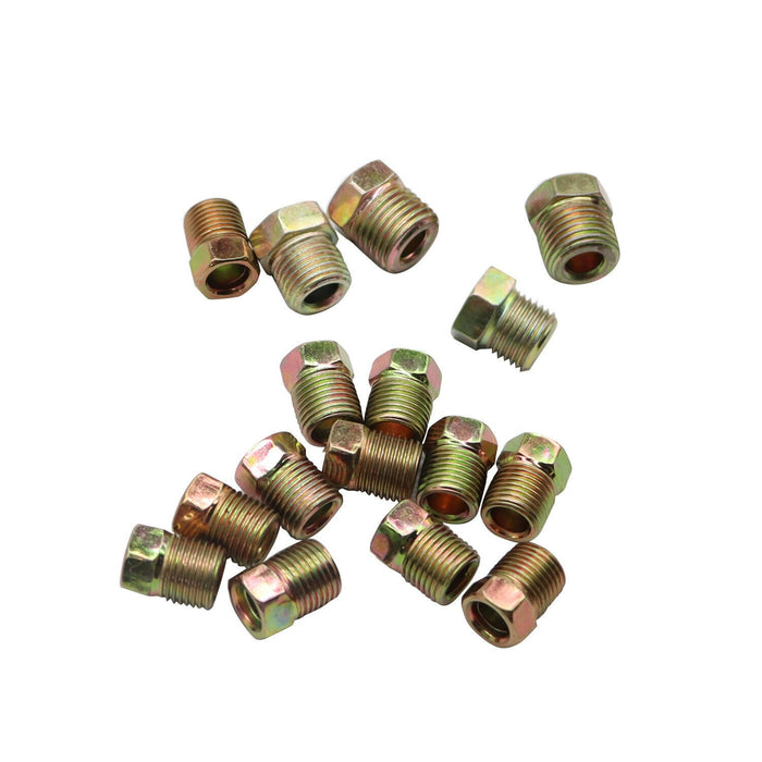 DURAFORCE 2× New Copper Brake Line Tubing Kit 1/4" OD 25ft Coil with 32 Fittings