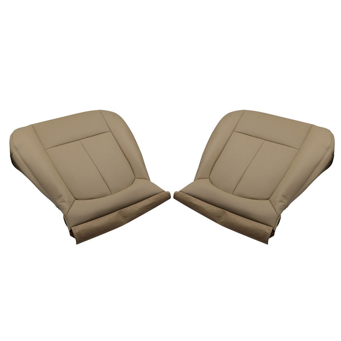 DURAFORCE 2011-2016 Ford F250 F350 Lariat Tan Perforated Driver & Passenger Seat Covers