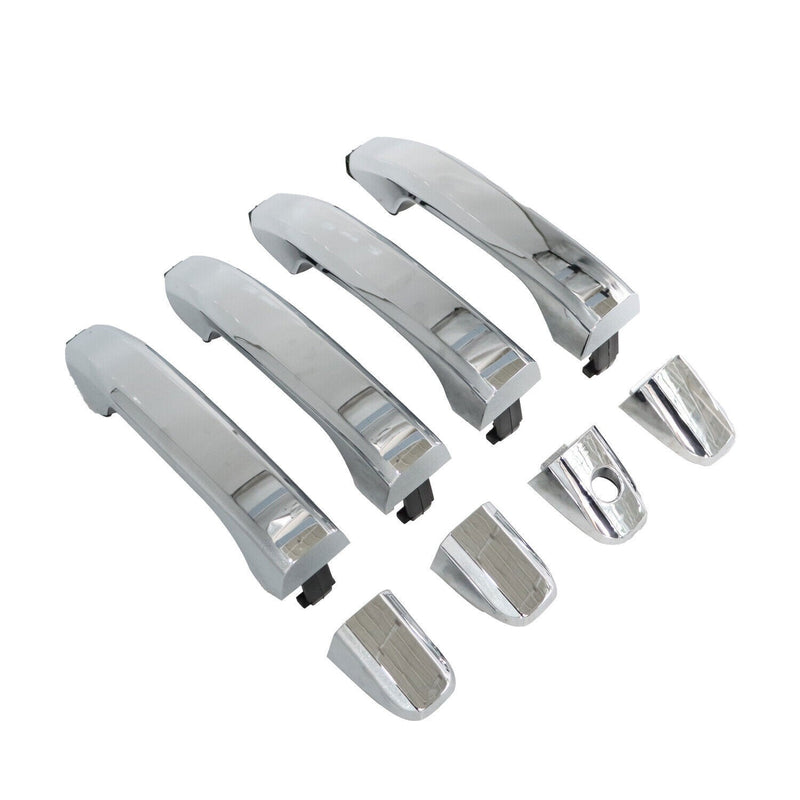 DURAFORCE Chrome Exterior Door Handle Set for 2014-2017 Chevrolet Silverado 1500 (4pcs)
