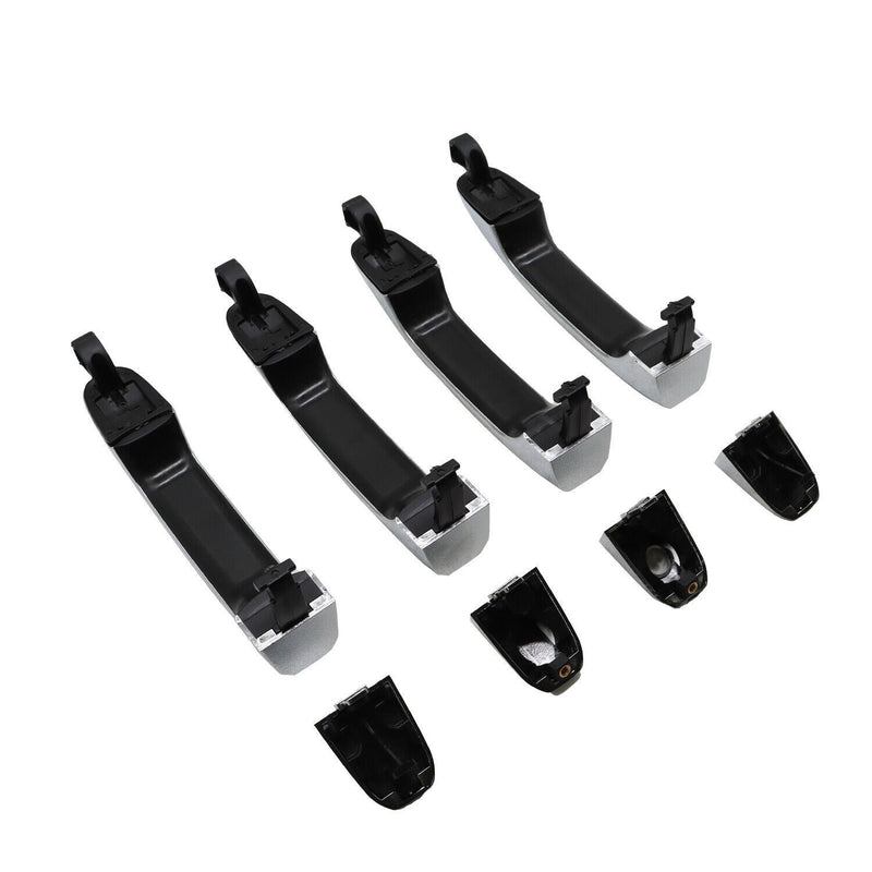 DURAFORCE Chrome Exterior Door Handle Set for 2014-2017 Chevrolet Silverado 1500 (4pcs)
