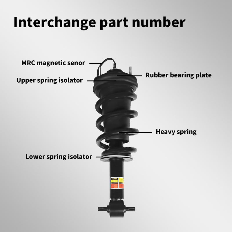 DURAFORCE 2015-2020 Front Strut & Rear Shock Absorber for Escalade Suburban Tahoe Yukon