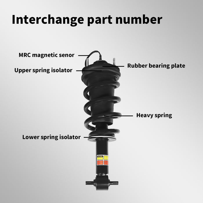 DURAFORCE 2015-2020 Front Strut & Rear Shock Absorber for Escalade Suburban Tahoe Yukon