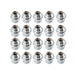 DURAFORCE 20Pcs 14x1.5 Chrome Lug Nuts ACPZ1012M/D for 2015-23 Ford Edge Mustang