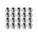 DURAFORCE 20Pcs 14x1.5 Chrome Lug Nuts ACPZ1012M/D for 2015-23 Ford Edge Mustang