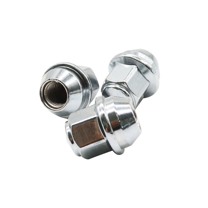 DURAFORCE 20Pcs 14x1.5 Chrome Lug Nuts ACPZ1012M/D for 2015-23 Ford Edge Mustang