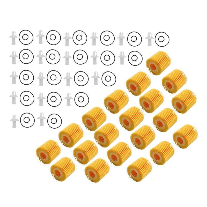 DURAFORCE 20Pcs Engine Oil Filter for Toyota Avalon Camry Highlander RAV4 Tacoma Sienna