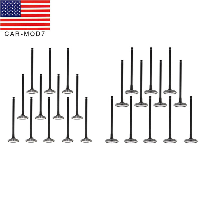 DURAFORCE 24pcs Intake & Exhaust Valves for 2002-2010 Honda Odyssey 3.5L Accord 3.0L