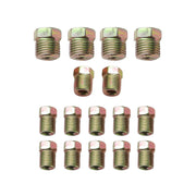 DURAFORCE 25 Ft Zinc-Coated Brake Line Tubing Kit 3/16 & 1/4 with 32 Fittings