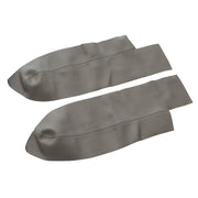 DURAFORCE 2pcs Front Armrest Door Panels Cover Gray Leather for 2007-2012 Honda CR-V