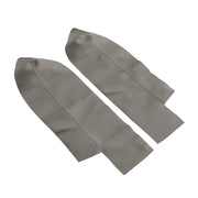 DURAFORCE 2pcs Front Armrest Door Panels Cover Gray Leather for 2007-2012 Honda CR-V
